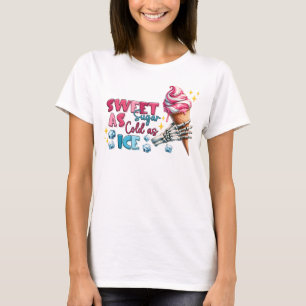 T-shirt Doux comme sucre froid comme glace