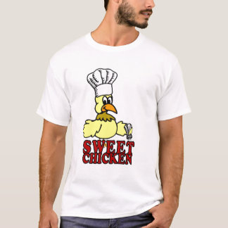 T-shirt doux de BBQ de poulet