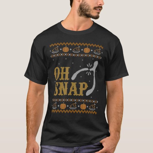 T-shirt Doux de Thanksgiving laid Oh Snap Wish (Devant)