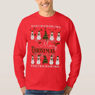 T-shirt Doux de vacances moche Joyeux Noël