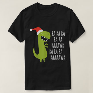 T-shirt Doux dinosaure de Noël Raaawr humour