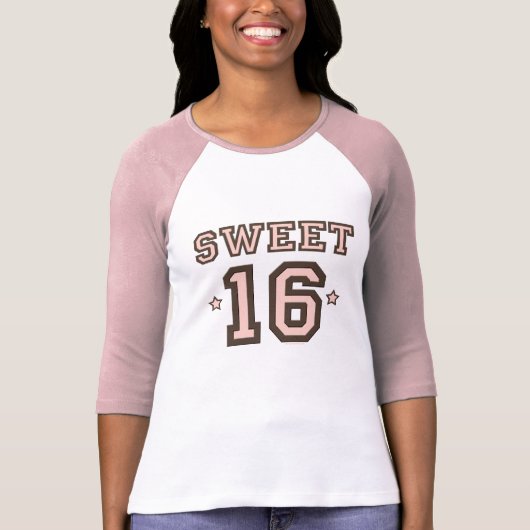 T-shirt doux du raglan Sixteen16 (Devant)