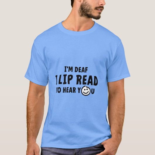 T-shirt Doux, malentendants, sourds, langage gestuel (Devant)
