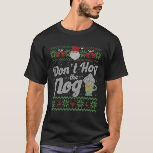 T-shirt Doux moche Eggnog Hog Le Nog Drôle Pour Christma