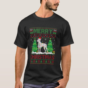 T-shirt Doux moche sapin de Noël éclairage Vizsla Chien Ug