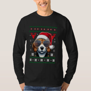 T-shirt Doux moche X mas Père Noël Beagle Chien Noël 1