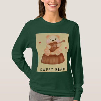 T-shirt Doux Ours Mignon Sweatshirt à Illustration