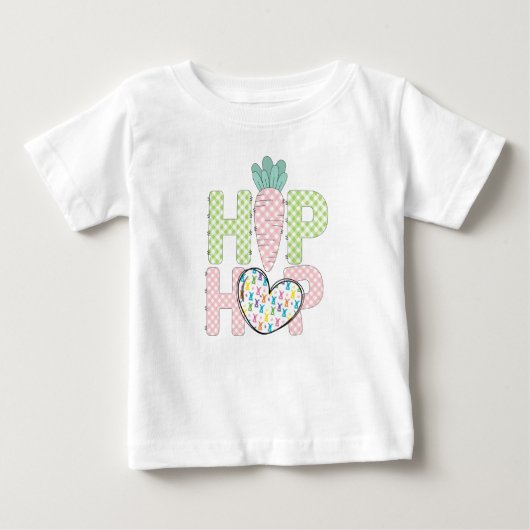 T-shirt doux pastel Hip Hop pour bébé pour le 1er  (Devant)