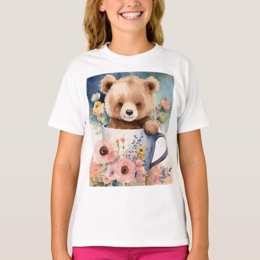 T-shirt Doux Teddy Bear Mug Tee (Devant)