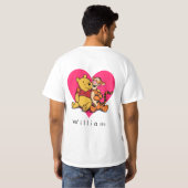 T-shirt Doux Winnie l'ourson et Tigger (Dos entier)