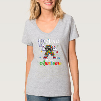 T-shirt Douze 12 Ans Autiste Garçon Fille Anniversaire Aut