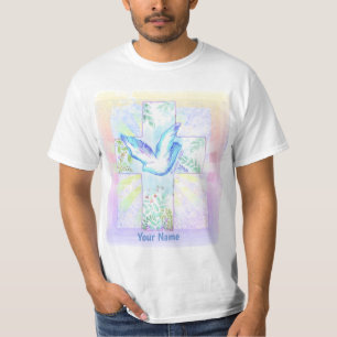 T-shirt Dove Christian Cross