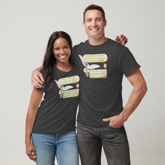 T-shirt Dove of Peace (avec URL web) (Unisexe)