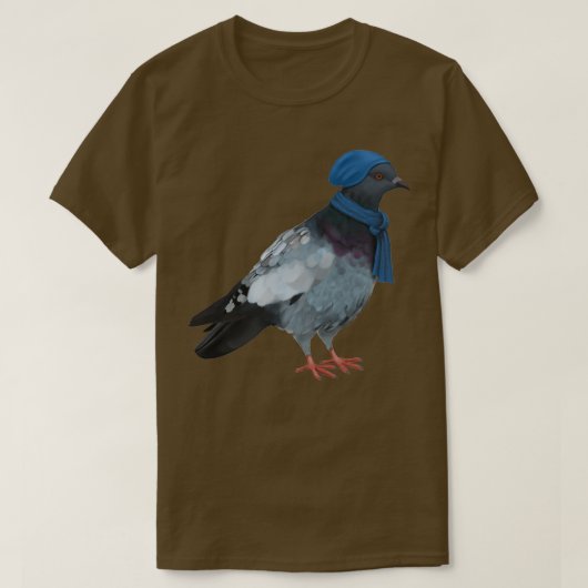 T-shirt Dove Pigeon Hiver 1 (Design devant)