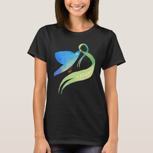 T-SHIRT DOVE, SYMBOLE DE PAIX (Devant)