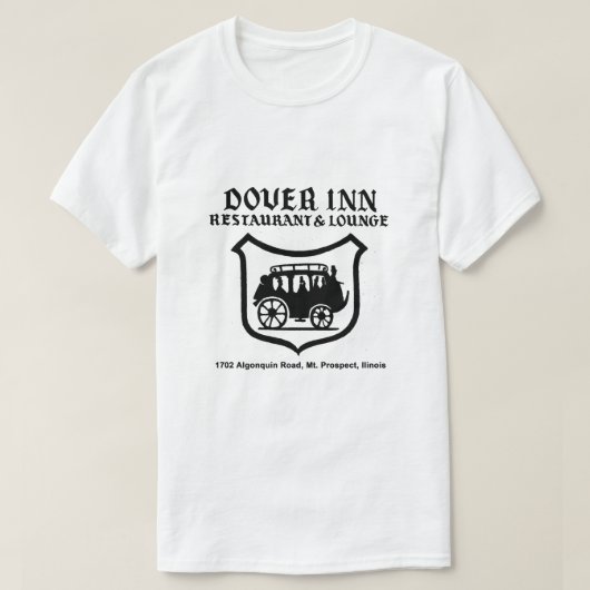 T-shirt Dover Inn Restaurant and Lounge, Mt Prospect, IL (Design devant)