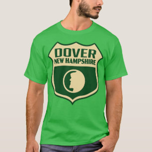 T-shirt Dover New Hampshire Retro Shield Tan