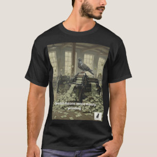 T-shirt Dovish Signifie Plus D'Impression Monétaire