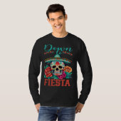 T-shirt Down To Fiesta Happy Cinco De Mayo Sugar Skull (Devant entier)