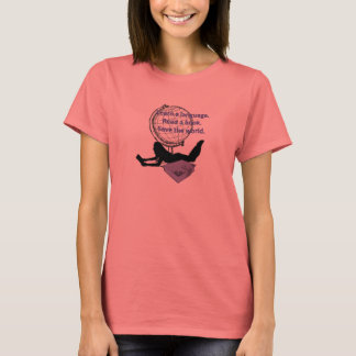 T-shirt Down With the Language Barrier - tee pour femmes