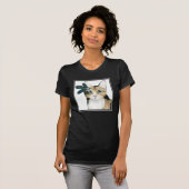T-shirt Downton Cat | Bejeweled With Feathers (Devant entier)