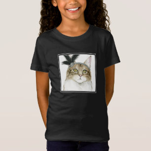 T-Shirt Downton Cat Orné De Plumes