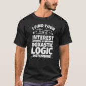 T-shirt Doxastic logic Lack of Interest (Devant)