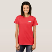 T-shirt Doxie blanche (Devant entier)