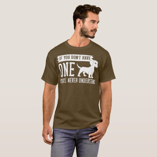T-shirt Doxie Dachshund Chien Chien Chien Chien Chien Chie (Devant entier)