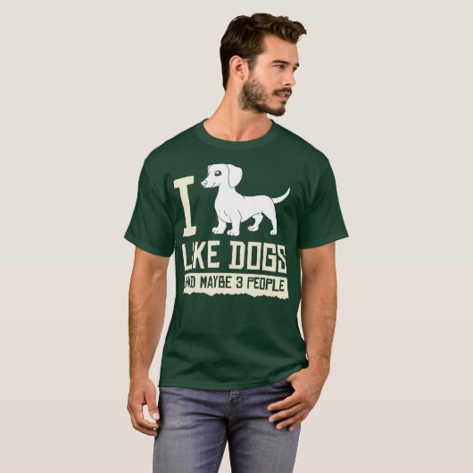 T-shirt Doxie Dachshund Chien Chien Chien Chien Chien Chie (Devant entier)