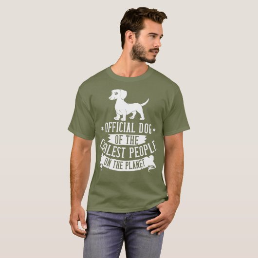 T-shirt Doxie Dachshund Chien Chien Chien Chien Chien Chie (Devant entier)