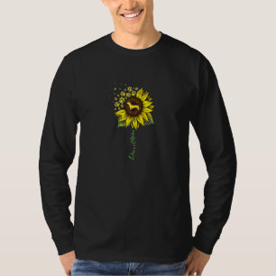 T-shirt Doxie Maman Sunflower Dachshund Chien Maman Maman 