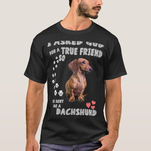 T-shirt Doxie Puppy Wiener Weenie Chien Maman Papa Miniatu (Devant)