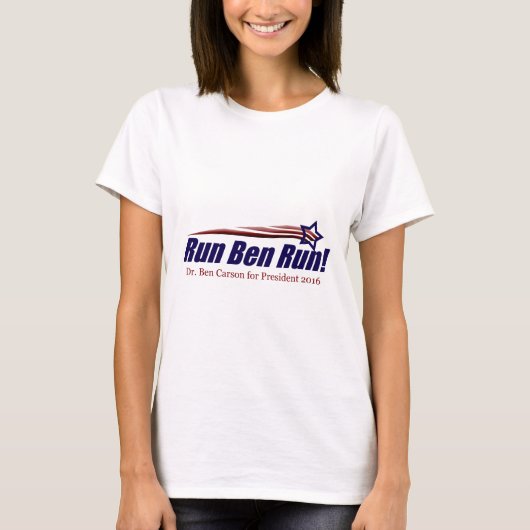 T-shirt Dr. Ben Carson pour le président (Devant)