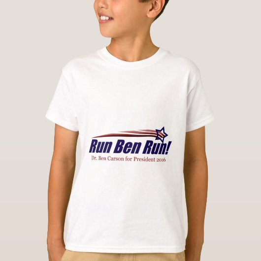 T-shirt Dr. Ben Carson pour le président (Devant)