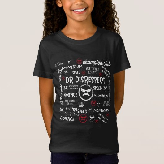 T-Shirt Dr Disrespect Violence Speed Momentum (Devant)