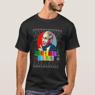 T-shirt Dr Fauci a menti Noël Science Mandat Fauci Chien