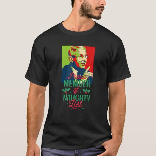 T-shirt Dr Fauci Mandat de Noël Funny Fauci Chien Sarcast (Devant)