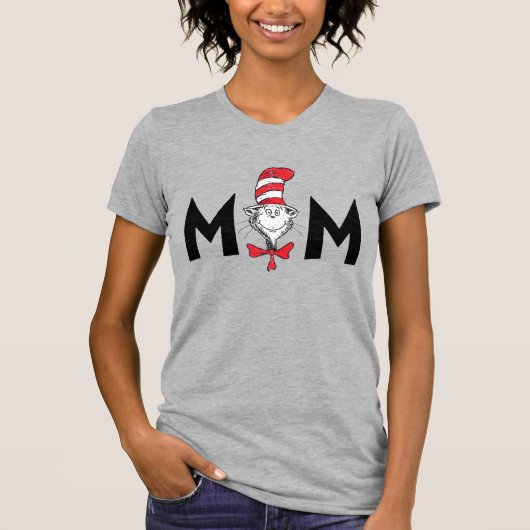 T-shirt Dr. Seuss Chat dans la maman Casquette (Devant)