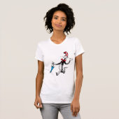 T-shirt Dr Seuss | Chat dans la marche des parapluies Casq (Devant entier)