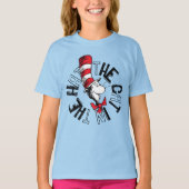 T-shirt Dr Seuss | Chat dans l'art rond Casquette (Devant)