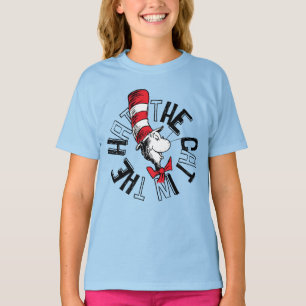 T-shirt Dr Seuss   Chat dans l'art rond Casquette