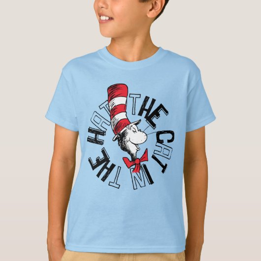 T-shirt Dr Seuss | Chat dans l'art rond Casquette (Devant)