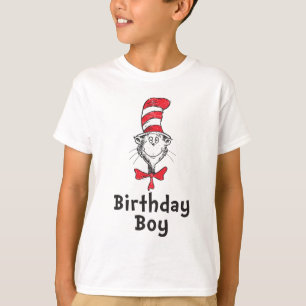 T-shirt Dr. Seuss Chat dans le Casquette Birthday Boy