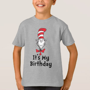 T-shirt Dr. Seuss Chat dans le Casquette C'est mon anniver