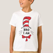 T-shirt Dr Seuss | Chat dans le Casquette - Frère (Devant)