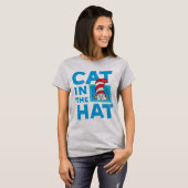 T-shirt Dr Seuss | Chat dans le logo du Casquette (Devant entier)