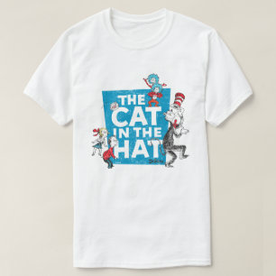 T-shirt Dr Seuss Chat dans le logo du Casquette - Caract