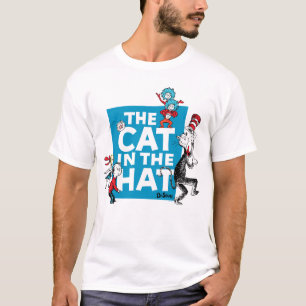 T-shirt Dr Seuss Chat dans le logo du Casquette - Caract
