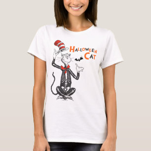 T-shirt Dr Seuss   Chat d'Halloween en Casquette